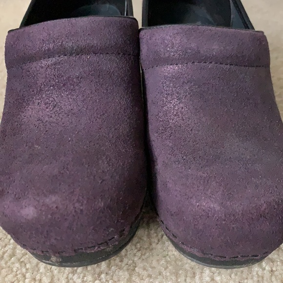 Dansko Clogs Metallic Purple Suede Size 36 - Picture 6 of 6
